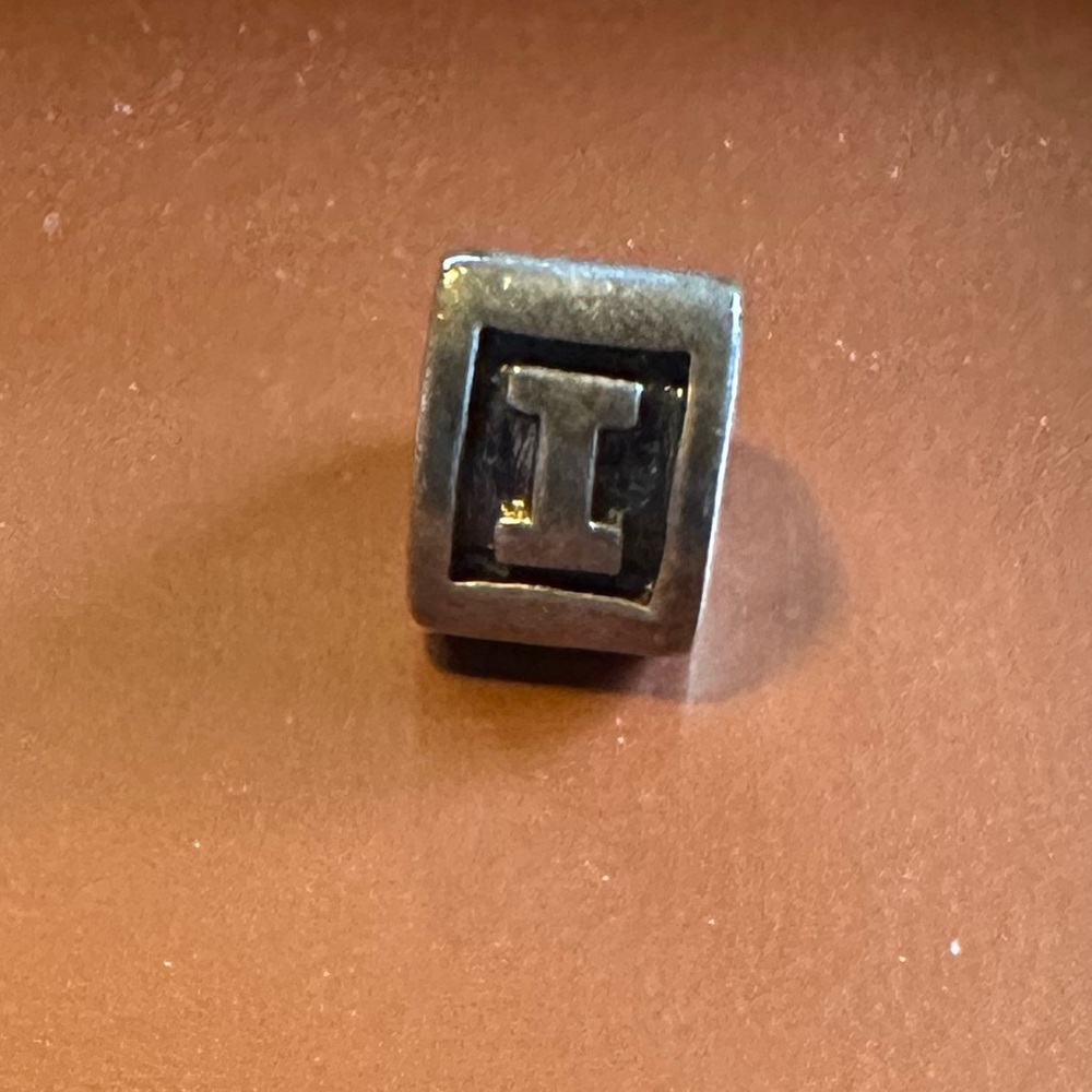 Pandora Silver Initial 'I' Charm